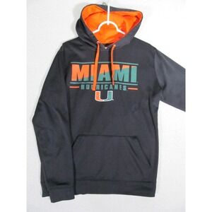 Miami Hurricanes Pullover Hoodie‎ Med Stadium Athletics NCAA Football Fan Gear